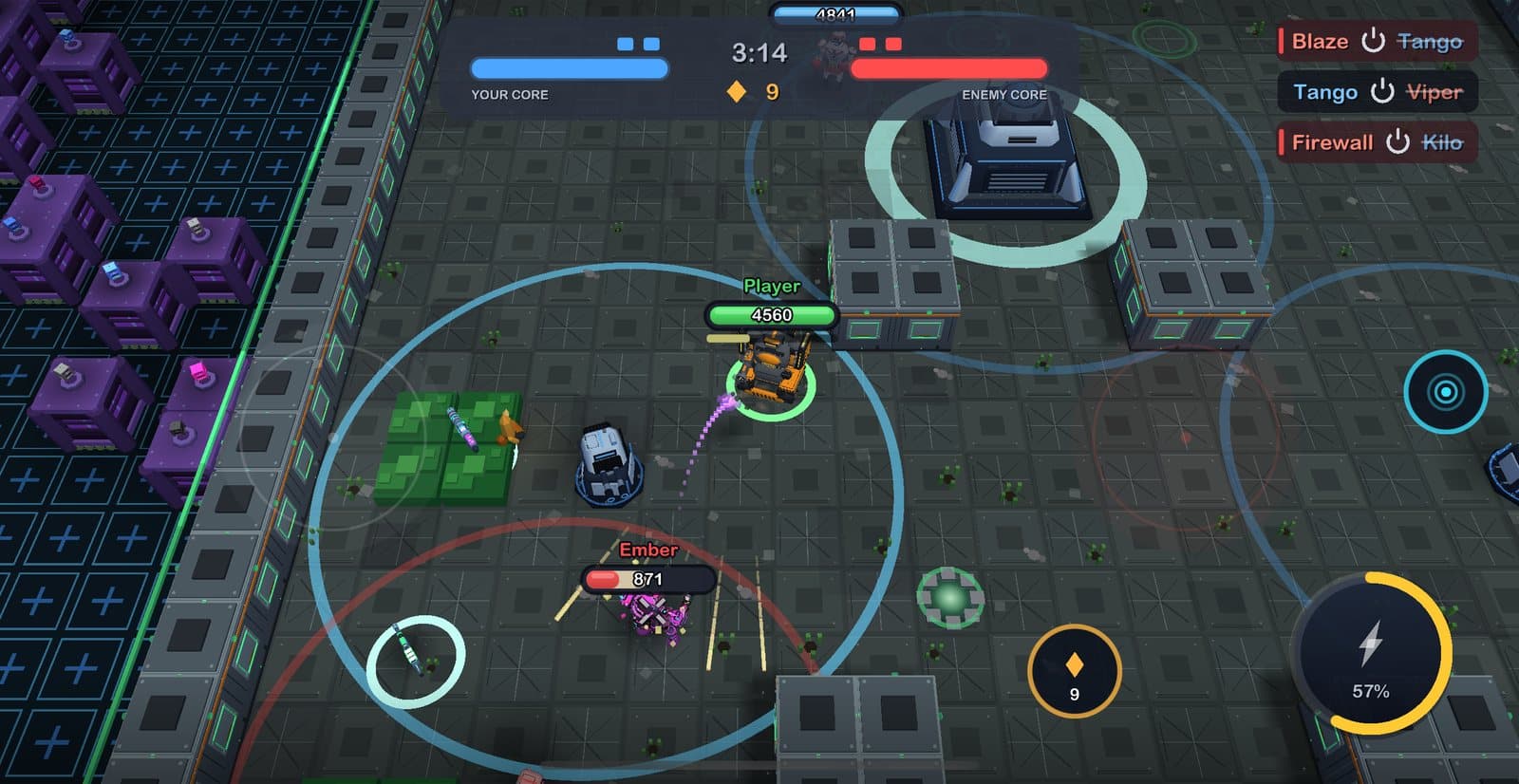 Breach: robots push past an enemy firewall